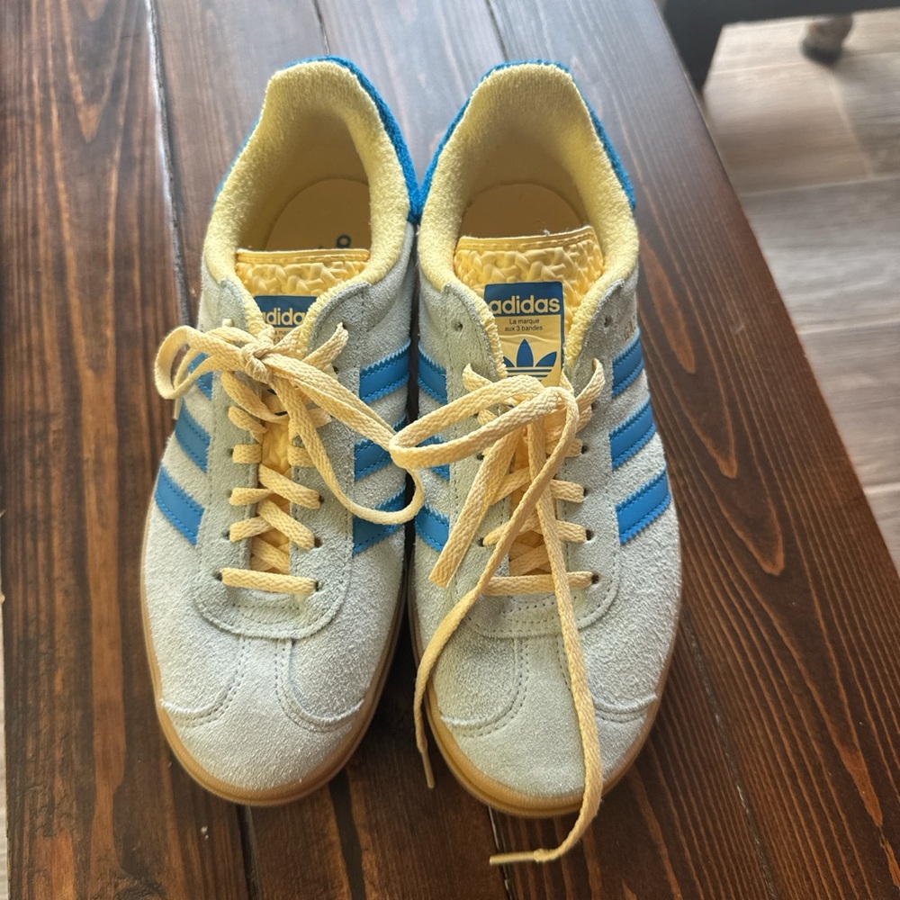 Adidas Blue and Cream Casual Shoes